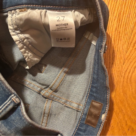 Mother NWT $238 Hustler Mid Rise Ankle Jeans 27 Read Between The Lines - Picture 4 of 7